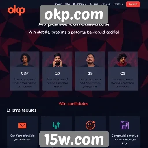 Análise das principais funcionalidades do site okp.com